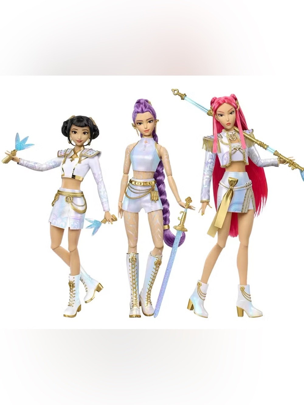 K POP HUNTR/X Rumi, Mira, Zoey “What It Sounds Like” 3-Pack NWT